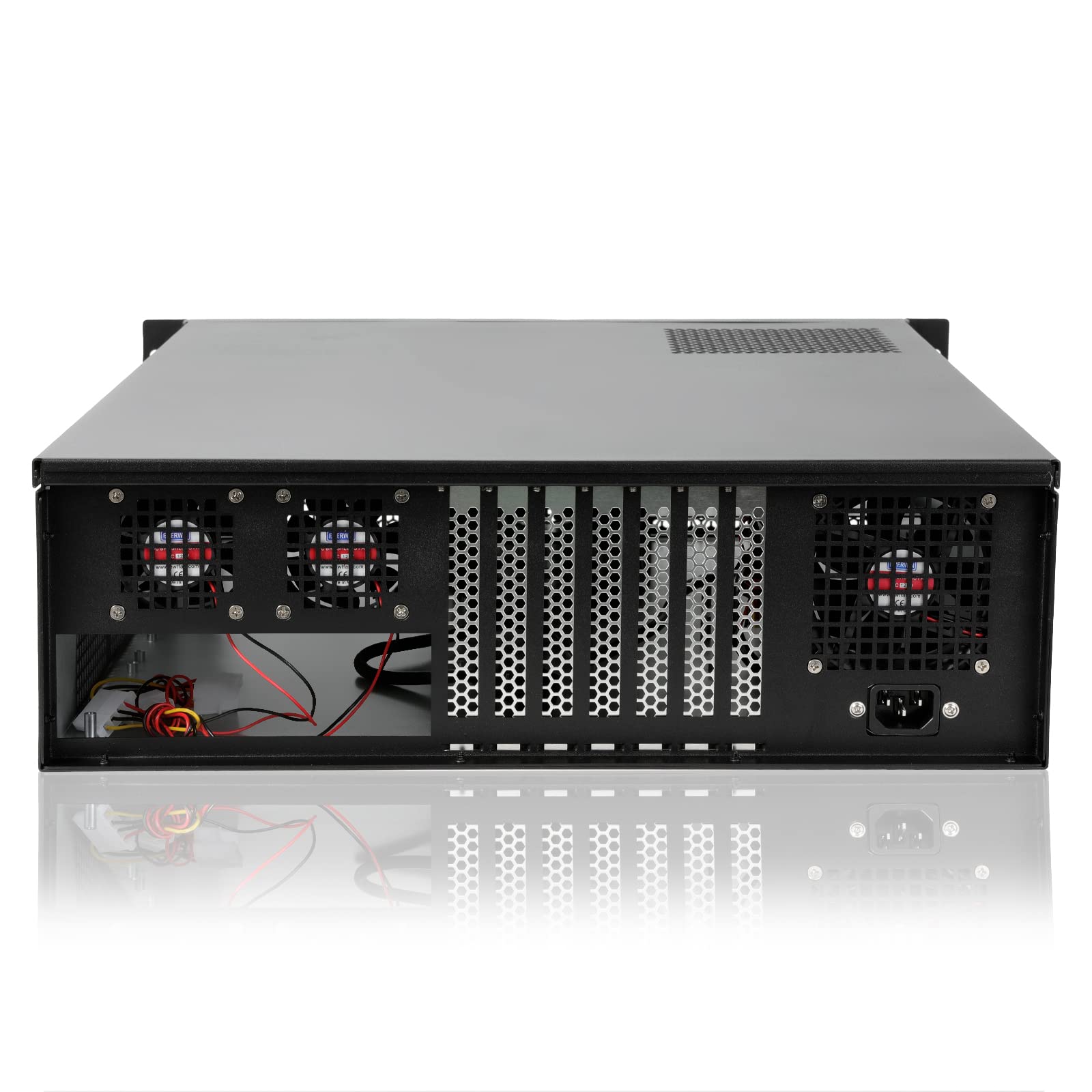3u Rackmount Server Chassis EATX/ATX/MATX with 4x5.25 + 6x3.5 Support ATX PS2 PSU w/Side 80mm or top 120mm Fan Fan,