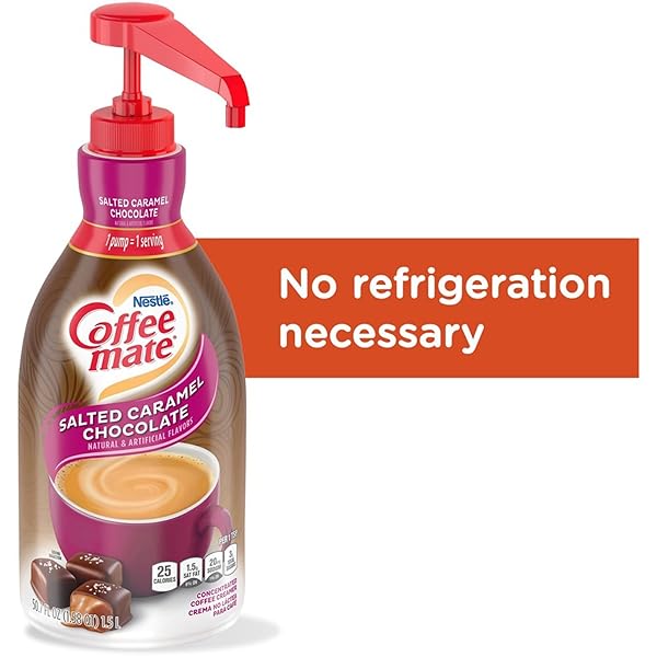 NESTLE® COFFEE-MATE® LIQUID CREAMER PUMP BOTTLE, SALTED CARAMEL, 50.7 FL OZ
