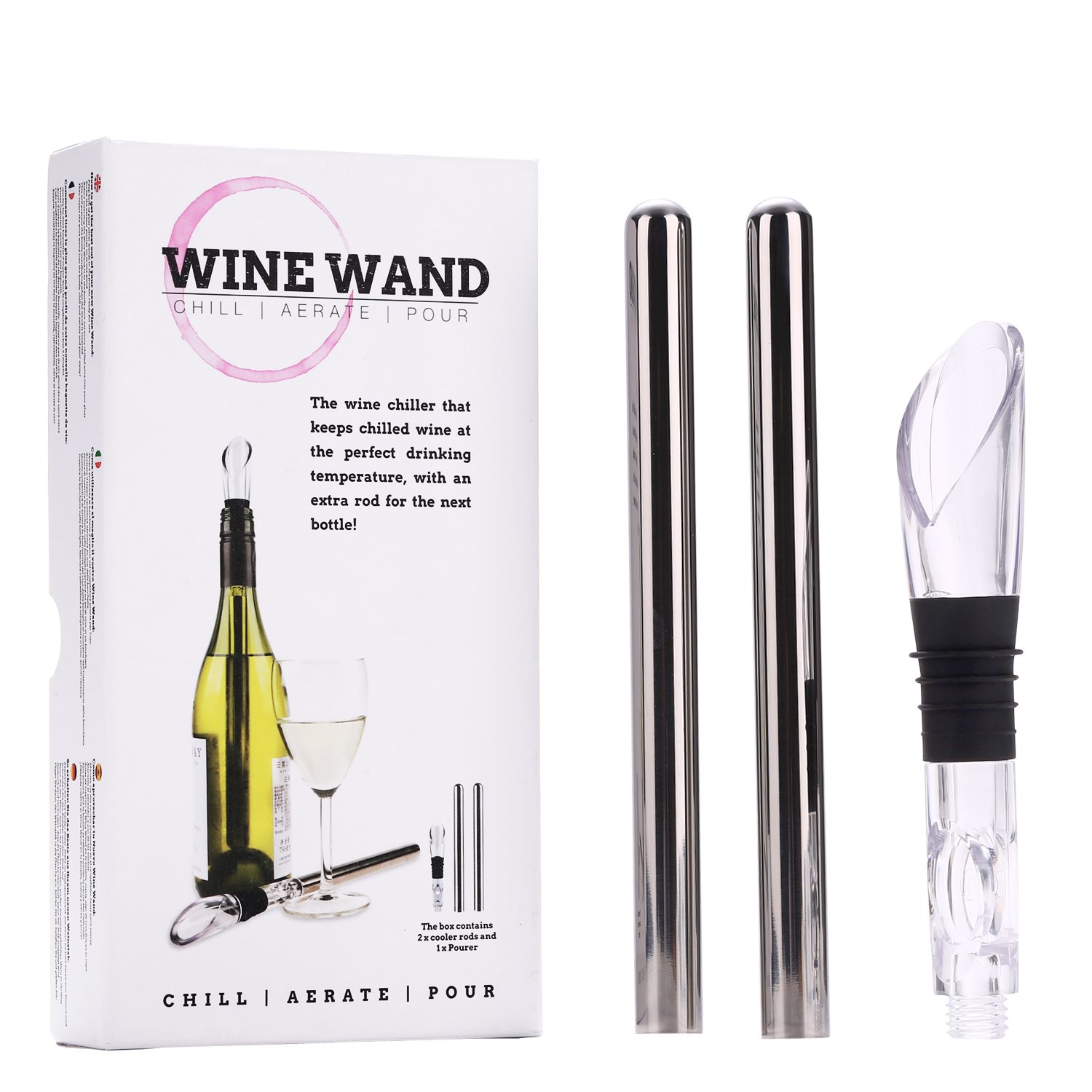 Wine Wand The Ultimate Wine Cooler, Chiller, Aerator Accessory 2