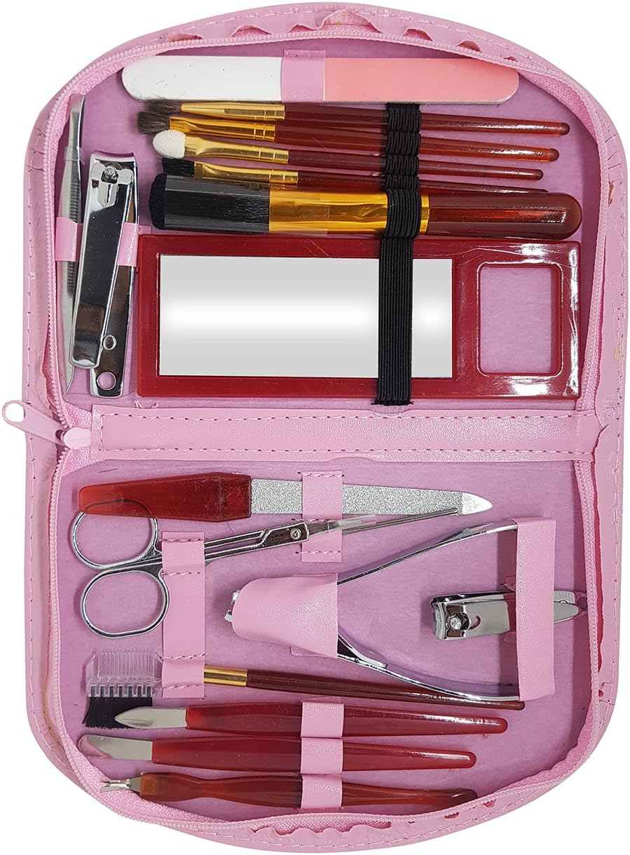 Kabello Manicure And Pedicure Kit With Tools, Pack Of 1 (Pink Manicure Kits)