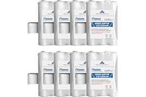 SENPINKBOO 8-Pack BATT3R Battery AVP14 Replacement Upgraded 1200mAh for Midland BATT3R LXT600 LXT630 LXT630X3 LXT633 T50 T60 T51 T61 T55 T65 X-Talker Walkie-Talkie Radios Batteries 3.6V
