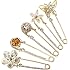 VEPYCLY Women's Rhinestone Butterfly Brooch - Crystal Pin For Scarves, Lapels, Collars & Accessories - View #5
