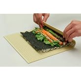 pat &amp; doris Professional Non-stick Sushi Mat Plastic Sushi Rolling Mat Sushi Mat Roller Makisu Sushi roller 10.5 in x 9.8 in