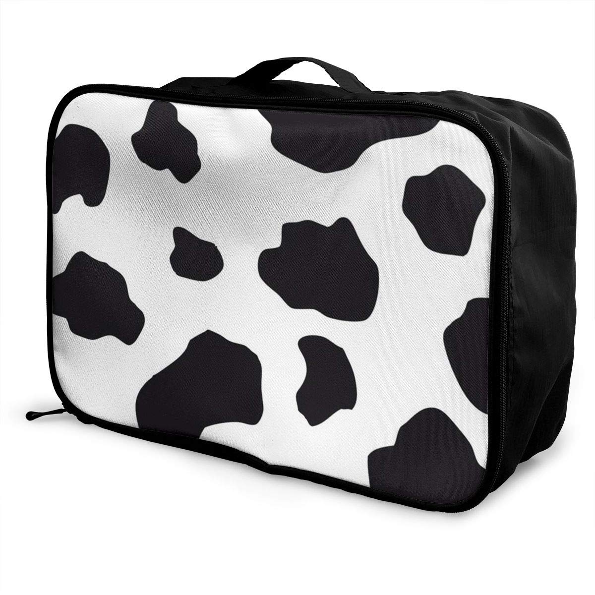  Milk Cow Pattern Travel Duffel Bag Casual Large