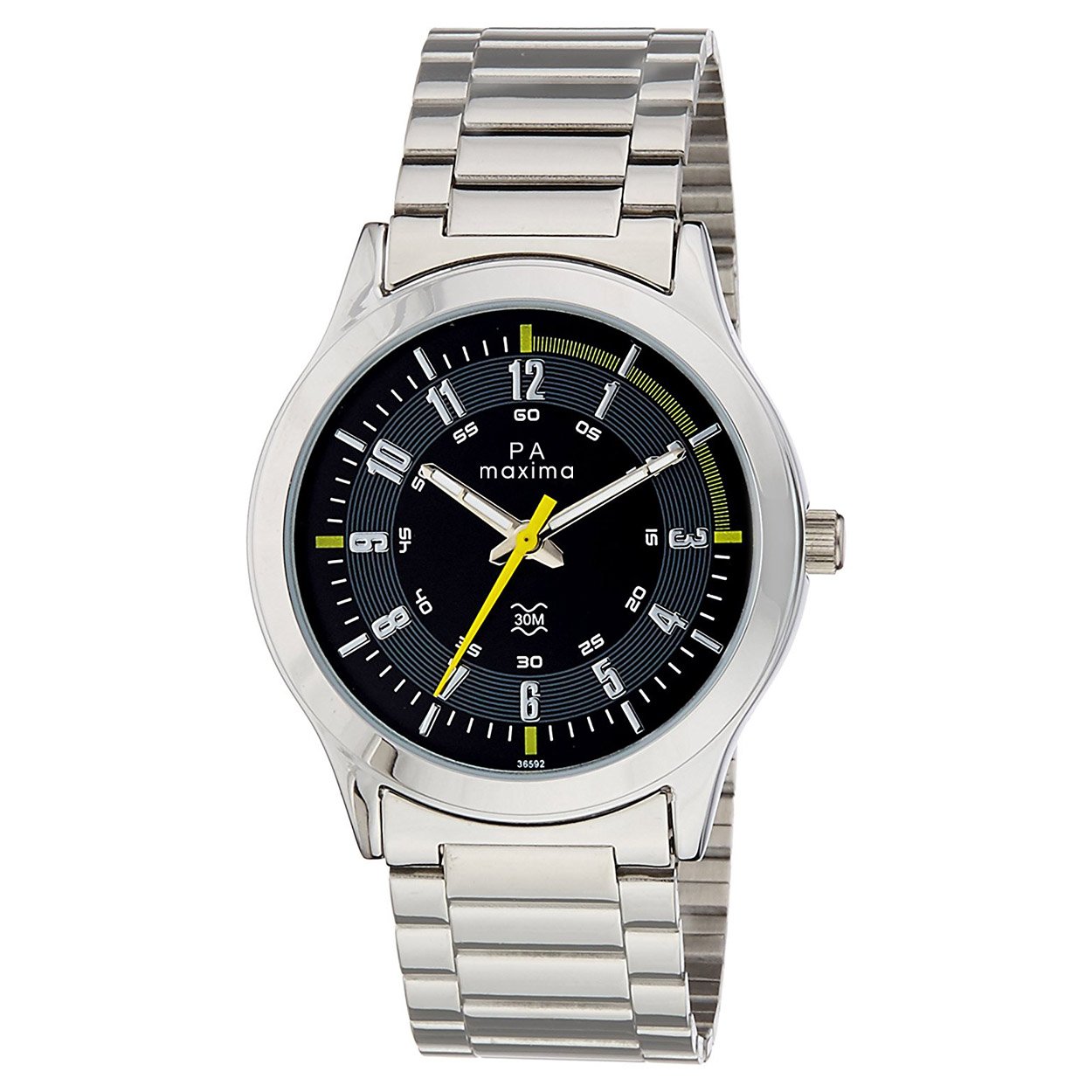 Buy Maxima Attivo Collection Analog Black Dial Men's Watch 36592CMGI Online at Low Prices in