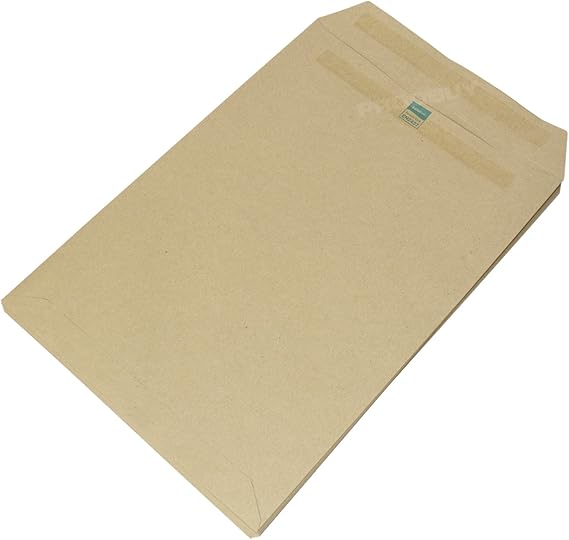 [Pack of 50] C4 Envelopes Manilla Plain 80gsm Self Seal Office A4 Brown