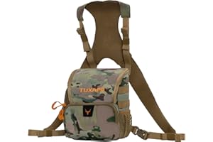 Tuxapo Binocular Harness Chest Pack with Rangefinder Pouch 2.0 New Bino Case for Hunting Hiking Shooting