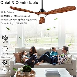 Ceiling Fans with Lights and Remote,60 Inch Unique