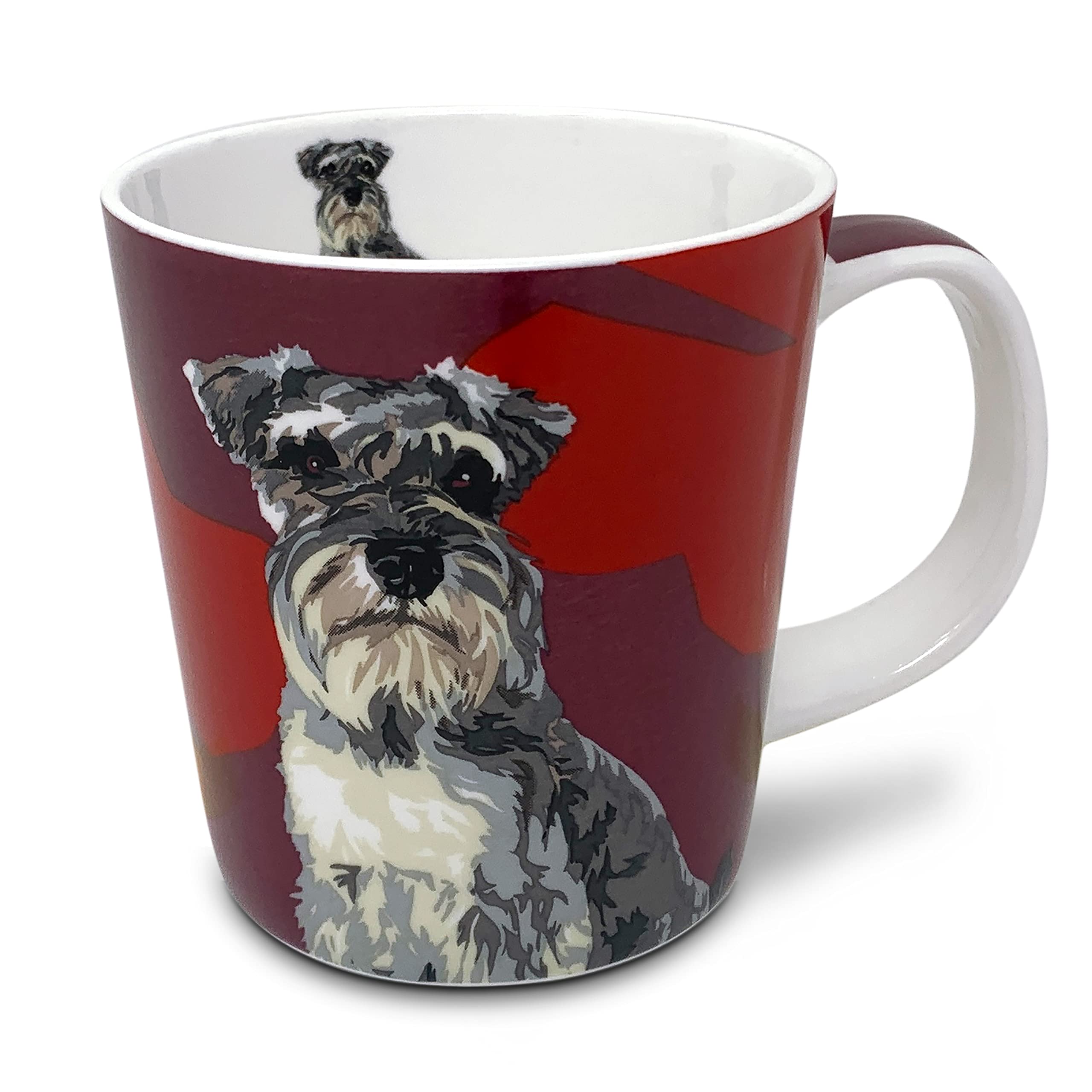 Leslie Gerry Schnauzer Mug in Gift Box Fine Bone China - Coffee Tea Cup