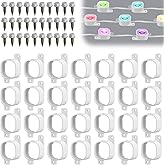 Beeveer 70 Sets Light Clips for Govee H706 H806 Mounting Clips with 140 Screws Compatible with Govee Pro Permanent Outdoor Lights Extension, Install Firmly (White)