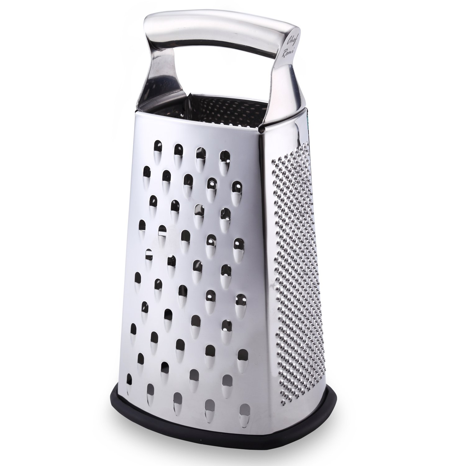 Latest Box Grater - Lifetime Replacement Warranty – Rated No.1 Stainless Steel Food Grater for Hard & Soft Cheese, Vegetables, Ginger, Zesting Lemon, Orange, Nuts – Time Saving Tool For Everyday Cooks