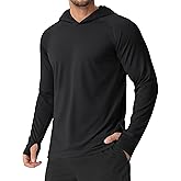 MAGCOMSEN Mens Sun Shirts UPF 50+ Long Sleeve Lightweight Hoodie Quick Dry Performance Workout Hiking Athletic Shirt