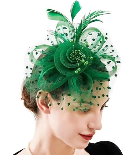 6934 2pcs Flower Fascinators Tea Party Hats For Women, Formal Headwear Amazon.com: 6Pcs Multicolor Tea Party Hats for Women  main image 3