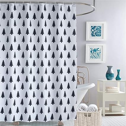 Amazon Com Dolii Shower Curtain For Bathroom Polyester Fabric