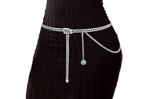 18K Gold Plated Waist Chains for Women, UHIBROS Pearl CZ Crystal Layered Belly Beads, Adjustable Sexy Bikini Waist Jewelry Accessories, Plus Size Summer Stomach Body Necklace 25-43 Inch