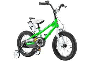 RoyalBaby Freestyle Kids Bike 12 14 16 18 20 Inch Bicycle, Training Wheels or Kickstand Available, for Boys Girls Ages 3+ Years, Multiple Colors