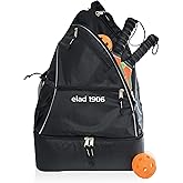 ELAD 1906 Pickleball Sling Bag for Men & Women – Multi-Compartment Paddle Backpack with Shoe Pocket, Fence Hook & Water Bottle Holder – Fits 2 Pickleball Paddles or 2 Tennis Rackets