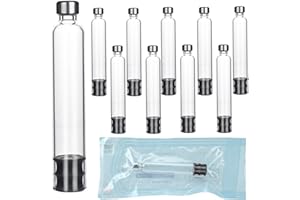 3ml Pen Cartridges for Peptide Pen and V1 V2 Pens, 10 Pack 3cc Empty Glass Cartridge with 11mm Long Stopper, Sterilized & Ind