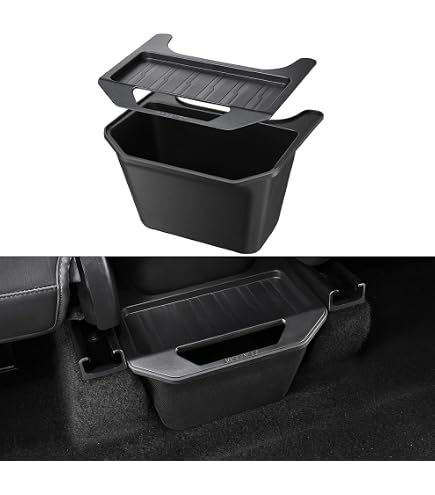 Coffre De Rangement étanche Sous Siège Pour Tesla Model X (2017-2024) - Lot De 2 Boîtes En TPE