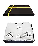 RUBBER BOND Mr and Mrs Towels Set with Gift Box - 4