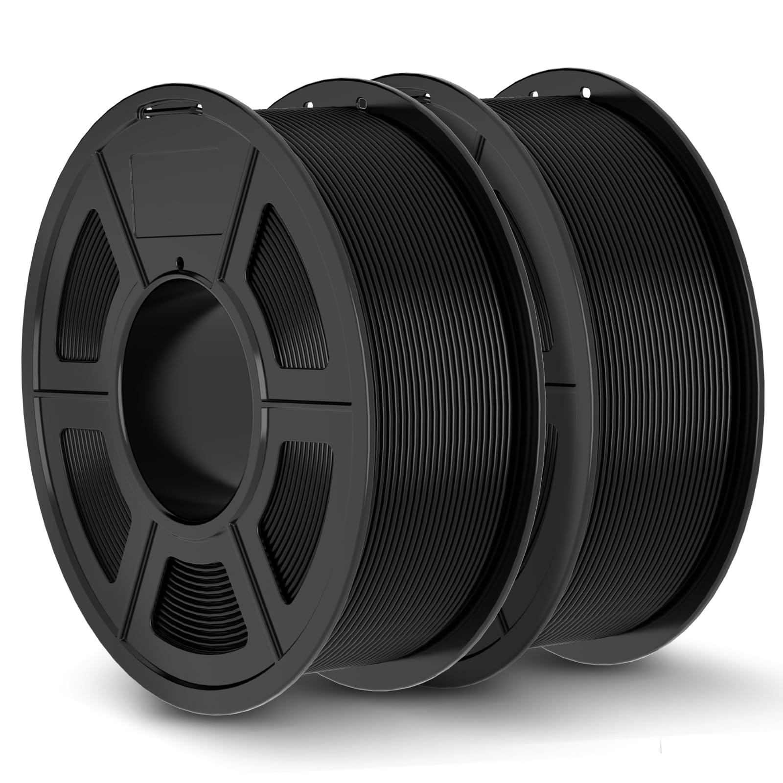 Photo 1 of **only one** JAYO PLA+ Filament 1.75mm, PLA Plus 3D Printer Filament 1.1KG, Dimensional Accuracy +/- 0.02mm, Neatly Wound Filament, 1.1 KG Spool(2.42 LBS), 2 Pack, PLA+ Filament 2.2KG in Total, Black+Black