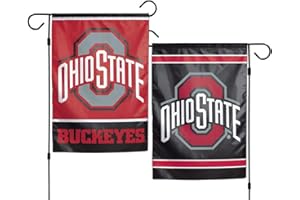 WinCraft Ohio State Buckeyes Polyester 12"X18" 2 SIDED Garden Yard Wall Flag