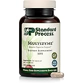 Standard Process Multizyme - Whole Food Pancreas Support, Pancreatin Digestive Enzymes, Digestive Health and Pancreatic Enzymes with Cellulase, Papain, Amylase, Lipase and More - 150 Capsules