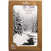 DaySpring - Black and White Christmas Classics - 60 Bulk Christmas Boxed Cards and Envelopes (U1347)