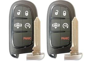 For 2013 2014 2015 2016 2017 2018 2019 Dodge Ram 1500 2500 3500 5 Button Air Suspension Remote Smart Key Fob GQ4-54T;by AUTO 