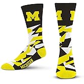 For Bare Feet NCAA mens Shattered Camo Crew Sock Ncaa