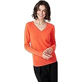 Style Republic 100% Pure Cashmere V-Neck Women's Sweater