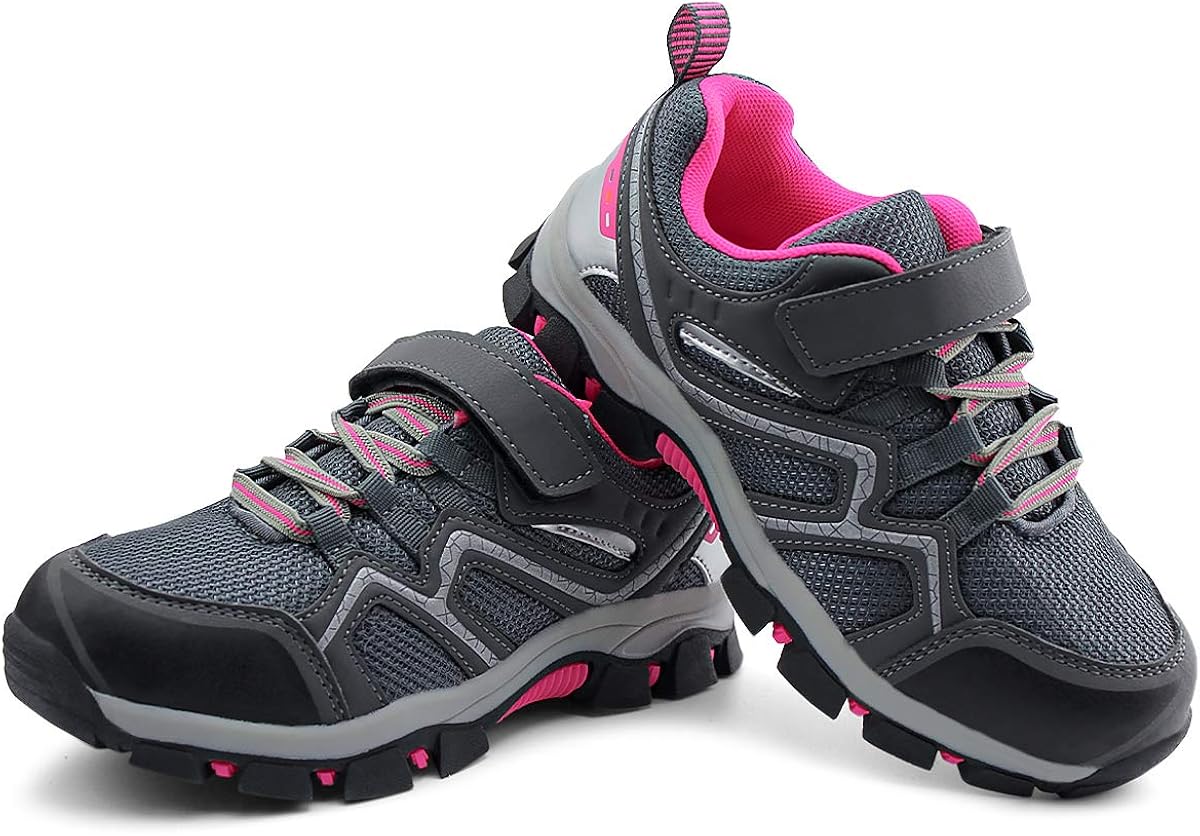  | brooman Kids Outdoor Trail Hiking Shoes Boys Girls Running Shoes Sports Sneakers | Hiking Shoes