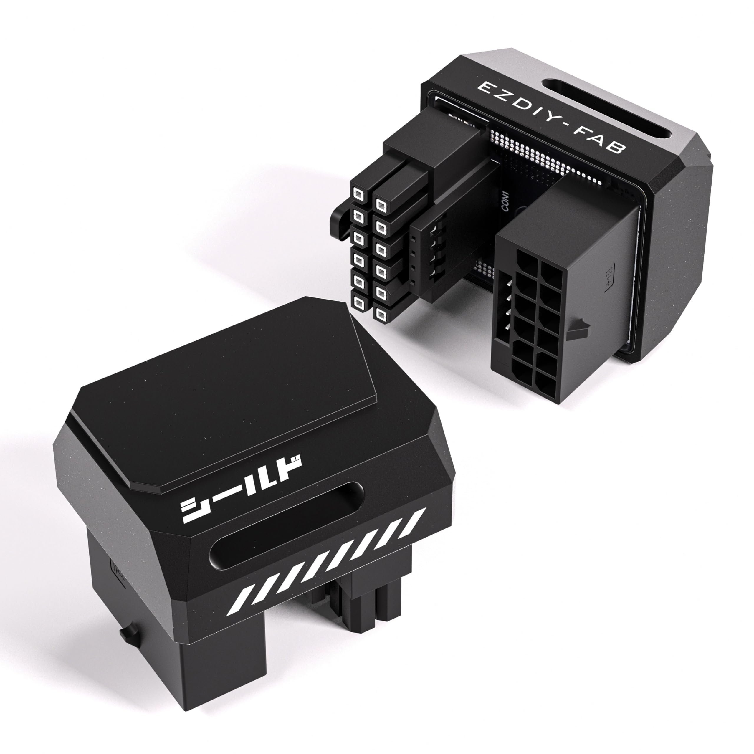 thumbnail image 2 of 12VHPWR 180 Degree Angled Adapter: Aluminum ATX 3.0 16 Pin GPU Power Connector 600W Pcie5.0 Power Adapter For 12 4pin RTX 3090Ti 4070Ti 4080 4090 Graphic Card GPU (Type B 2 of 9