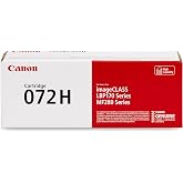 Canon Genuine 072 Black Toner Cartridge High Capacity Compatible with MF280 Series and LBP172dw
