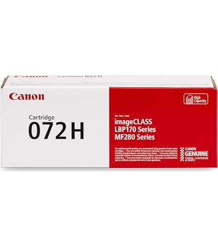 Amazon.com: 072H Black Toner Cartridge High Yield (1-Pack