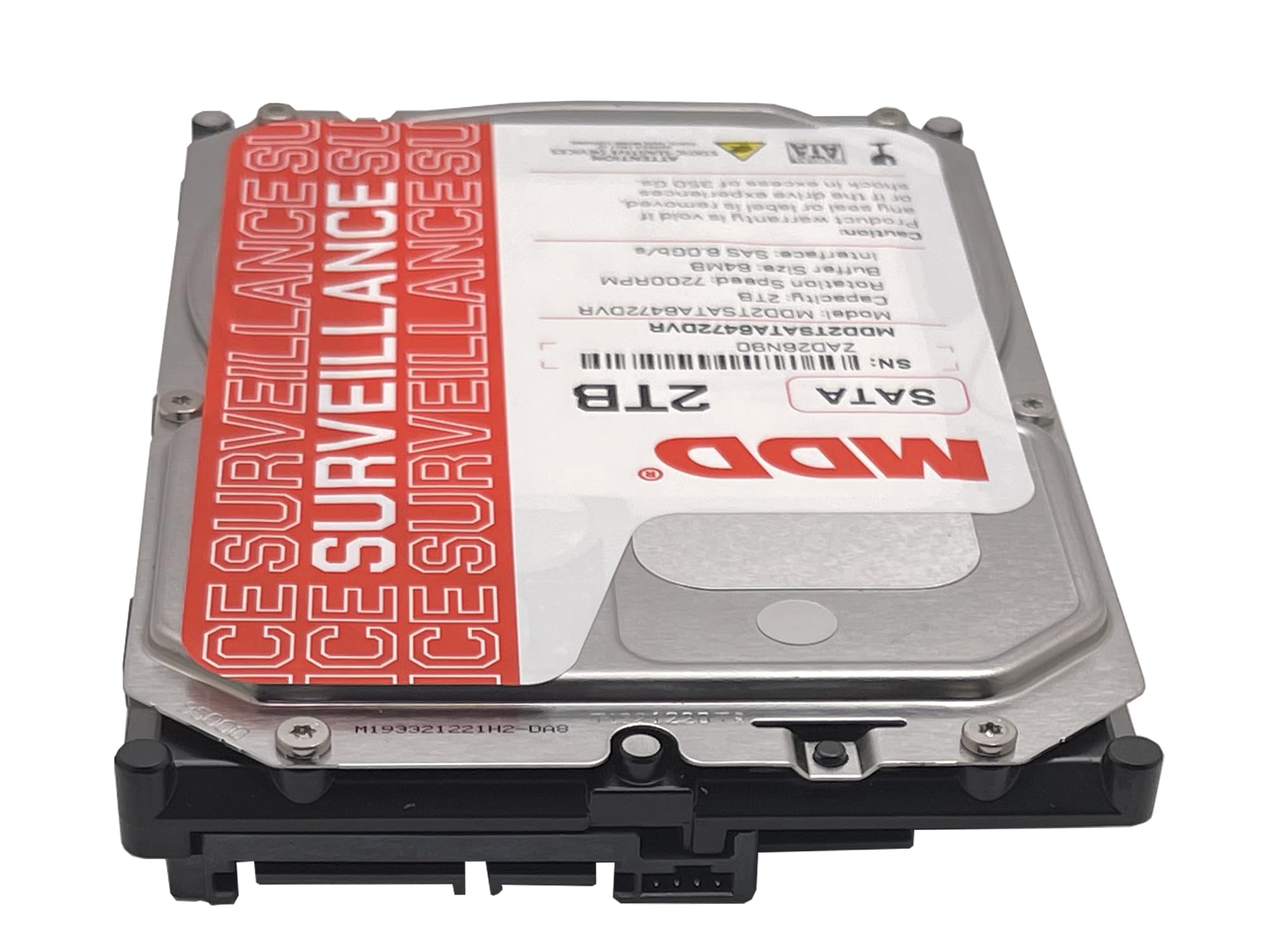 MDD 2TB 64MB Cache 7200RPM SATA 6.0Gb/s 3.5inch Internal Surveillence Hard Drive - MDD2TSATA6472DVR (Renewed)