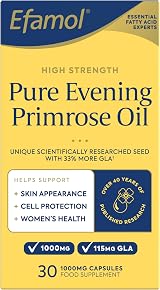 Efamol High Strength Evening Primrose Oil 1000mg 30 capsules 115mg GLA