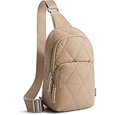 G4Free Sling Bag for Women, Casual Quilted Puffer Crossbody Purse Lightweight Fanny Packs for Daily Travel Work