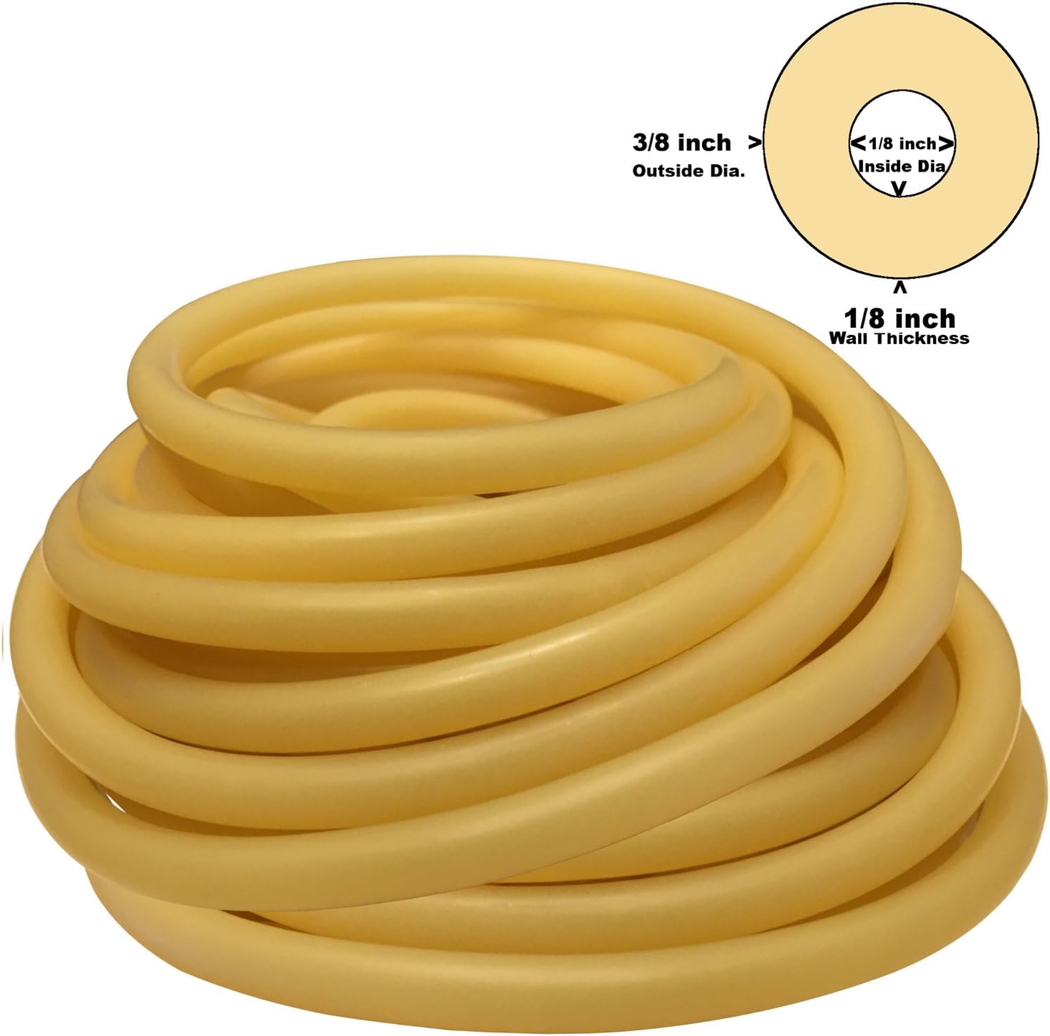 AIRSOFTPEAK Natural Latex Rubber Tubing Speargun Band Slingshot Catapult Surgical Tube Rubber