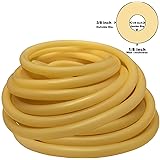 3/8in OD 1/8in ID Speargun Band/Sling Thick Walled AMBER Latex Rubber Tubing ONE CONTINUOUS PIECE(#408) (Select Length)
