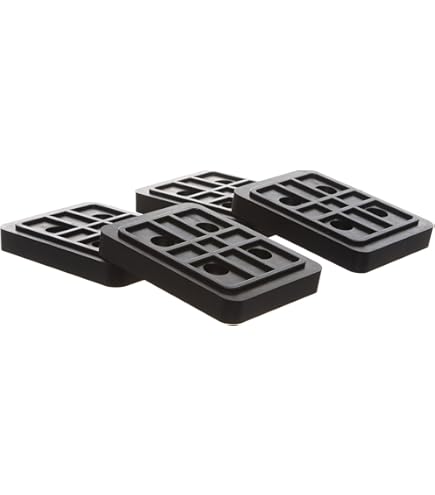 Auto Lift Replacement Pads - Ultra Heavy Duty 6 Ply Rubber Pads For 2 Post Lifts, Set Of 4