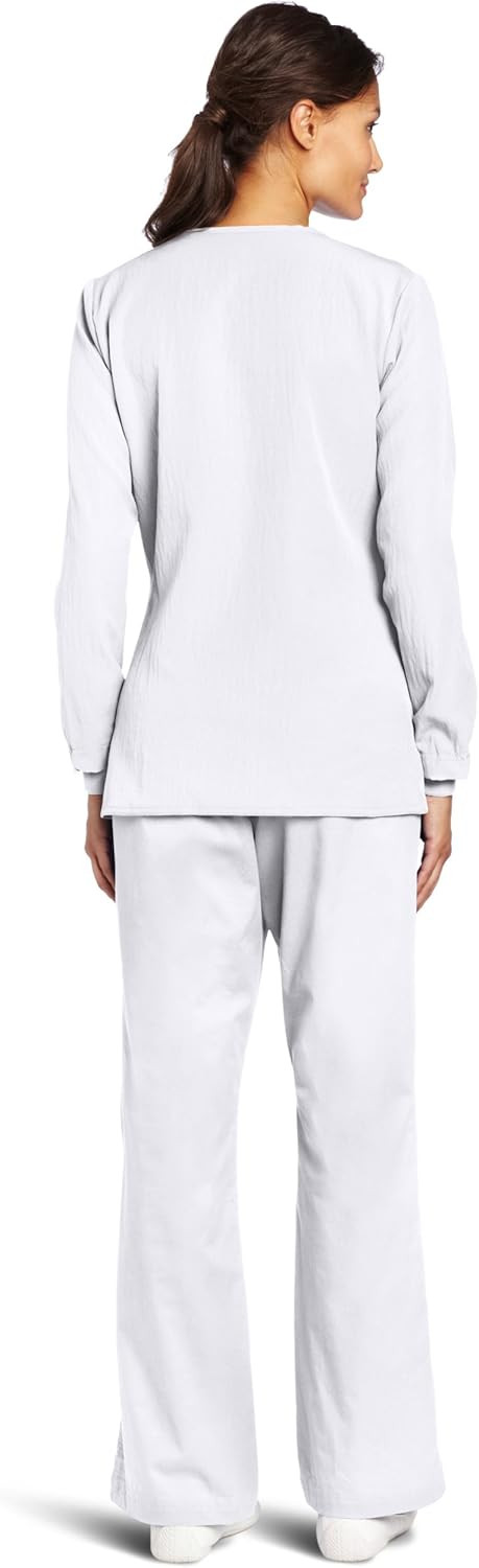 WonderWink Women's Scrubs Four Way Stretch Sporty Snap Jacket: Medical Scrubs Jackets: Clothing