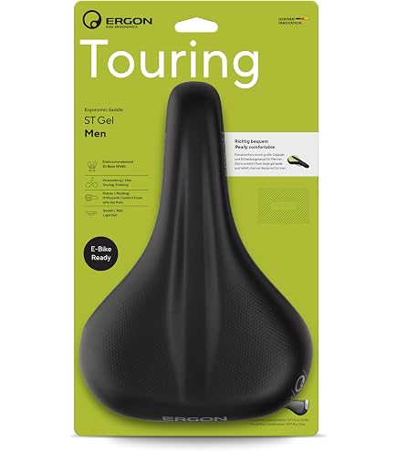 Ergon SFC3 Comp Gel Sella Bici Unisex, Comfort Ortopedico Con Gel, Rails CroMo, Unisex Adulto