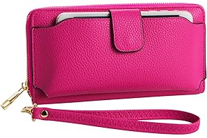 AMNF Women Wristlet Wallet with Cell Phone Holder Zip Around Handbag …