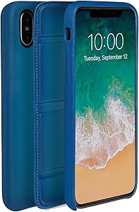 ullu UDUO2GXVT91 Premium Leather Cell Phone Case for iPhone X/XS - Turkish Delight Blue, iPhone X/Xs