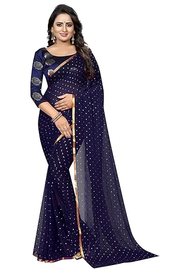 Blue Wish pure chiffon Saree