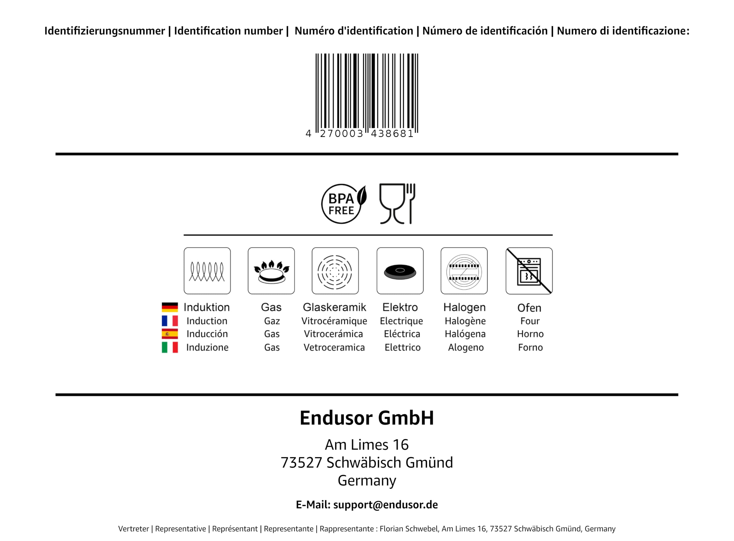 endusor Crepe Pfanne Induktion 26cm mit 3-facher Antihaftbeschichtung inkl. Spatel & Verteiler aus deutschem Buchenholz- Pfannkuchenpfanne für ALLE Herdarten - Flache Crepes Pfanne (OHNE PFOA + PFOS) 9