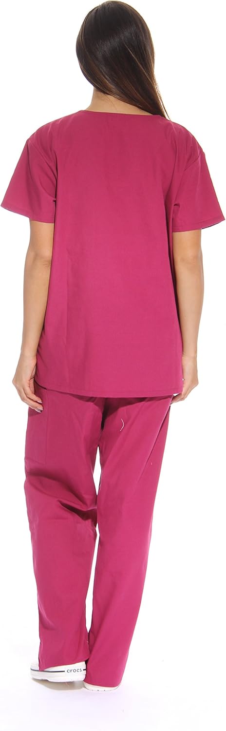 Just Love Women's Scrub Sets Six Pocket Medical Scrubs (V-Neck with Cargo Pant): Clothing