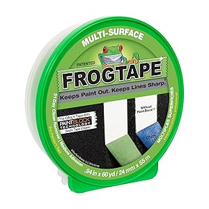 FrogTape 1358463 Multi-Surface Painting Tape, .94 Inches Wide x 60 Yards Long, Single Roll, Green