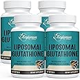 2400 MG Liposomal Glutathione Softgels, Max Absorption, Active Form L-Glutathione Reduced (GSH), with Hyaluronic Acid, Resveratrol, Master Antioxidants for Detox, Brain, Immune System, 240 Softgels